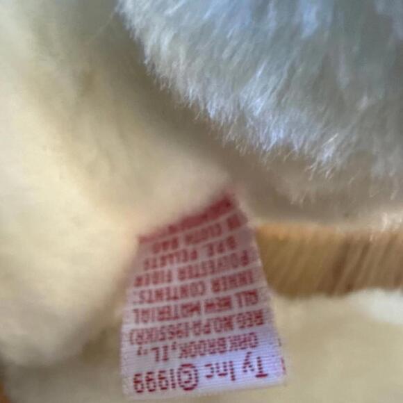 Ty Beanie Baby - FANCY the White Cat (7 Inch) - Picture 9 of 9